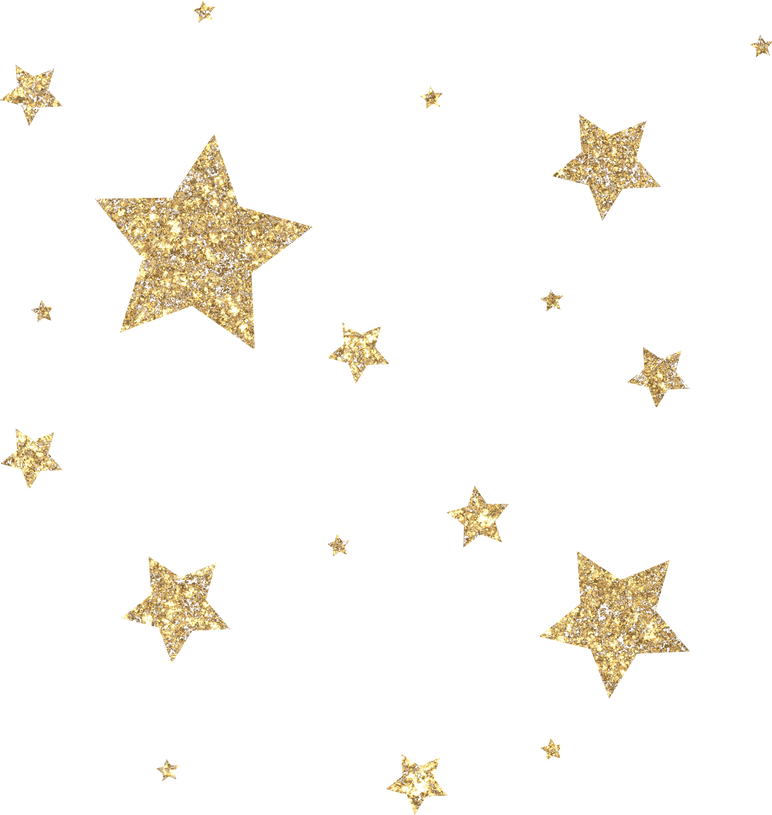 Glitter Gold Star